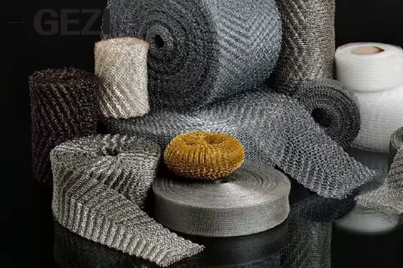 Vapor-Liquid Filter Mesh, Knitted Mist Eliminator Mesh, Stainless Steel & PP Materials