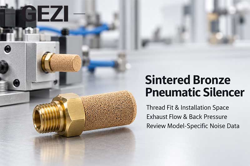 Sintered Bronze Pneumatic Silencer Selection Guide: Thread Fit, Installation Space, Back Pressure And Noise Reduction