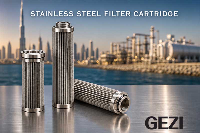 Stainless Steel Pleated Filter Cartridges for Oil & Gas and Water Treatment Applications in the UAE